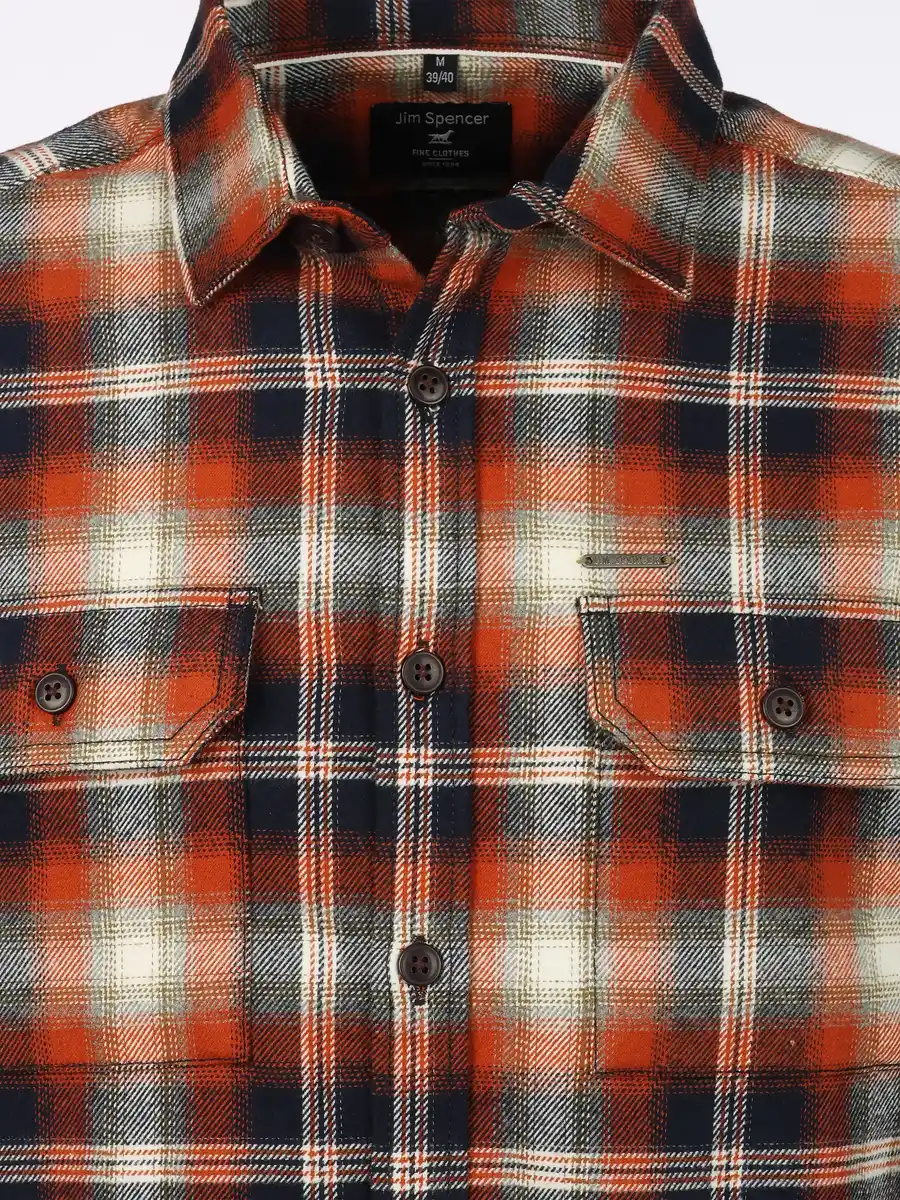 Bild 3 von Herren Flanellhemd als Overshirt Melange Grau