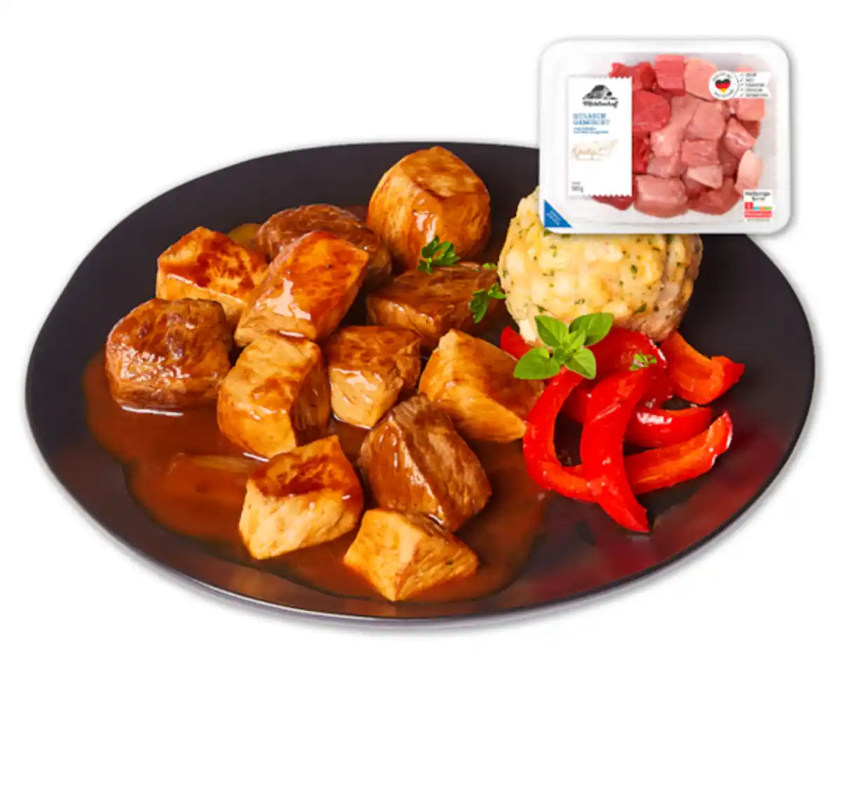 Bild 1 von MÜHLENHOF Frisches Gulasch, gemischt*