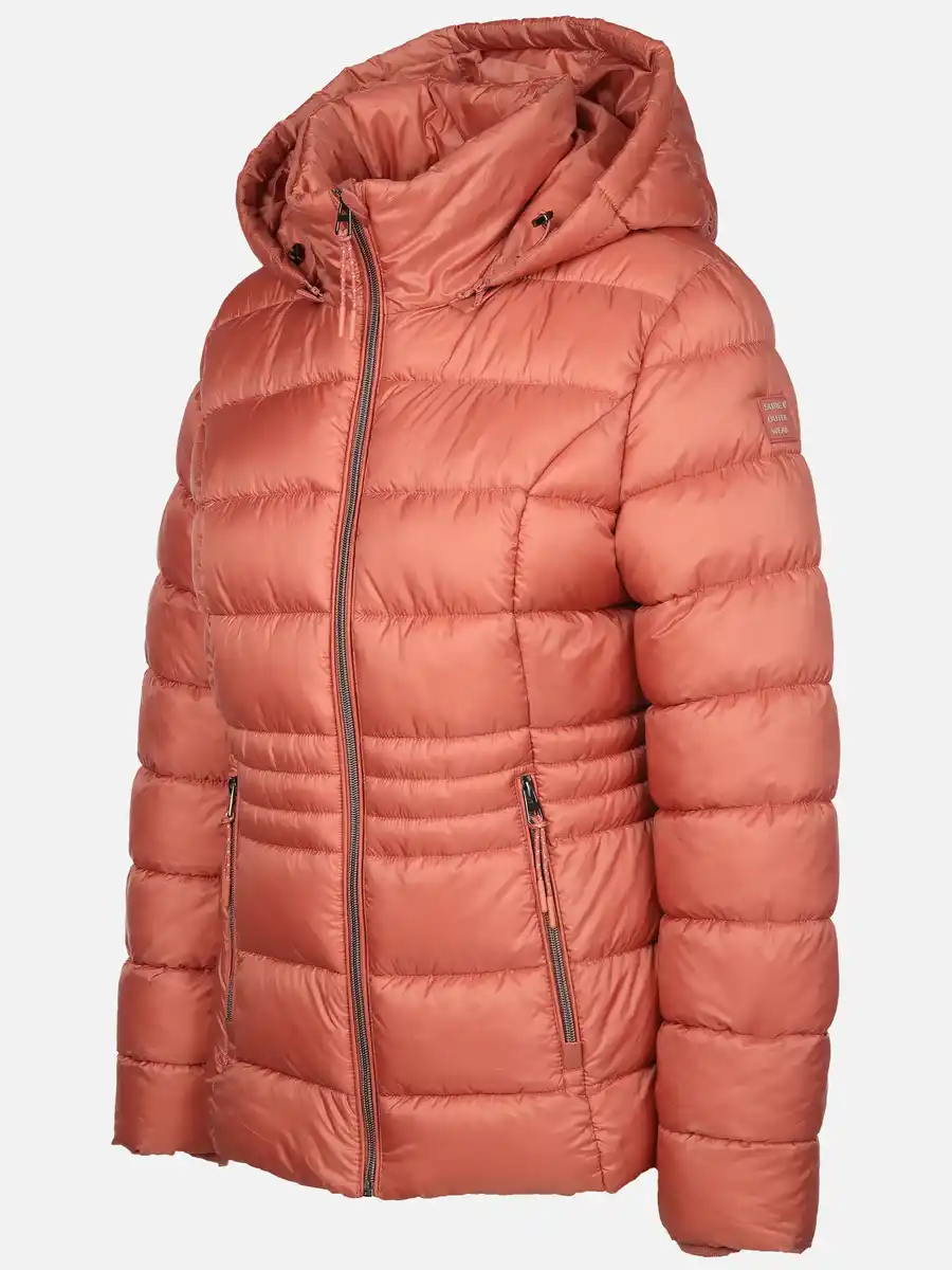 Bild 3 von Damen Steppjacke mit abnehmbarer Kapuze Rosa