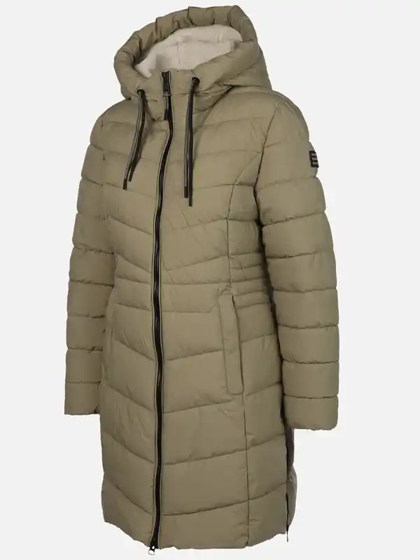 Bild 3 von Damen Steppmantel mit Kapuze Salbei