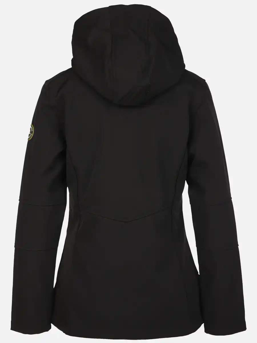 Bild 2 von Damen Softshelljacke mit Kapuze Schwarz