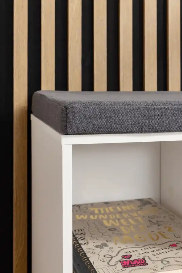 Bild 4 von Universal-/ Schuhschrank mit Sitzkissen - Weiß