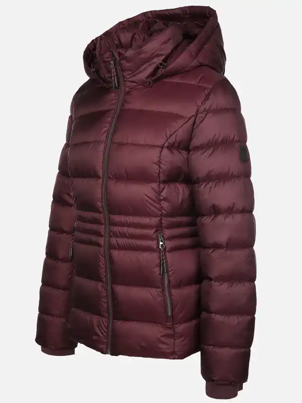 Bild 3 von Damen Steppjacke mit abnehmbarer Kapuze Rot