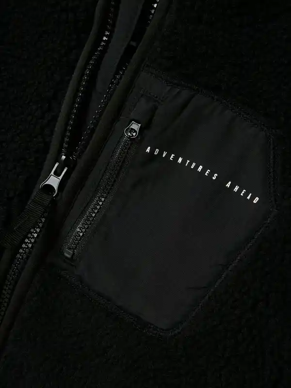 Bild 3 von Kinder Sherpa-Jacke Schwarz