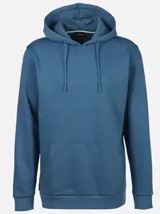 Herren Kapuzenshirt mit Stickerei Blau