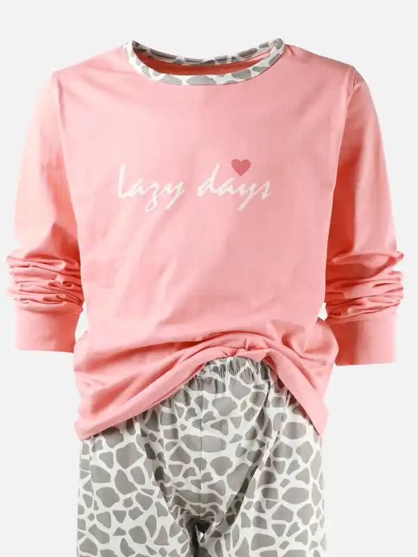 Bild 3 von Mädchen Schlafanzug mit Frontprint Pink