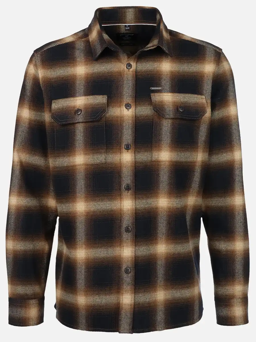 Bild 1 von Herren Flanellhemd als Overshirt Melange Grau