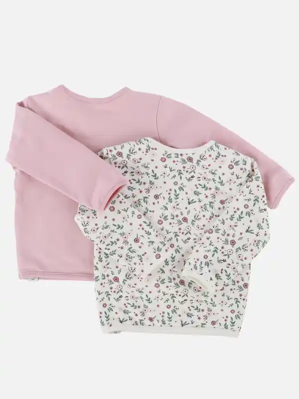 Bild 2 von Baby Mädchen Sweatshirt im 2er Pack Rosa