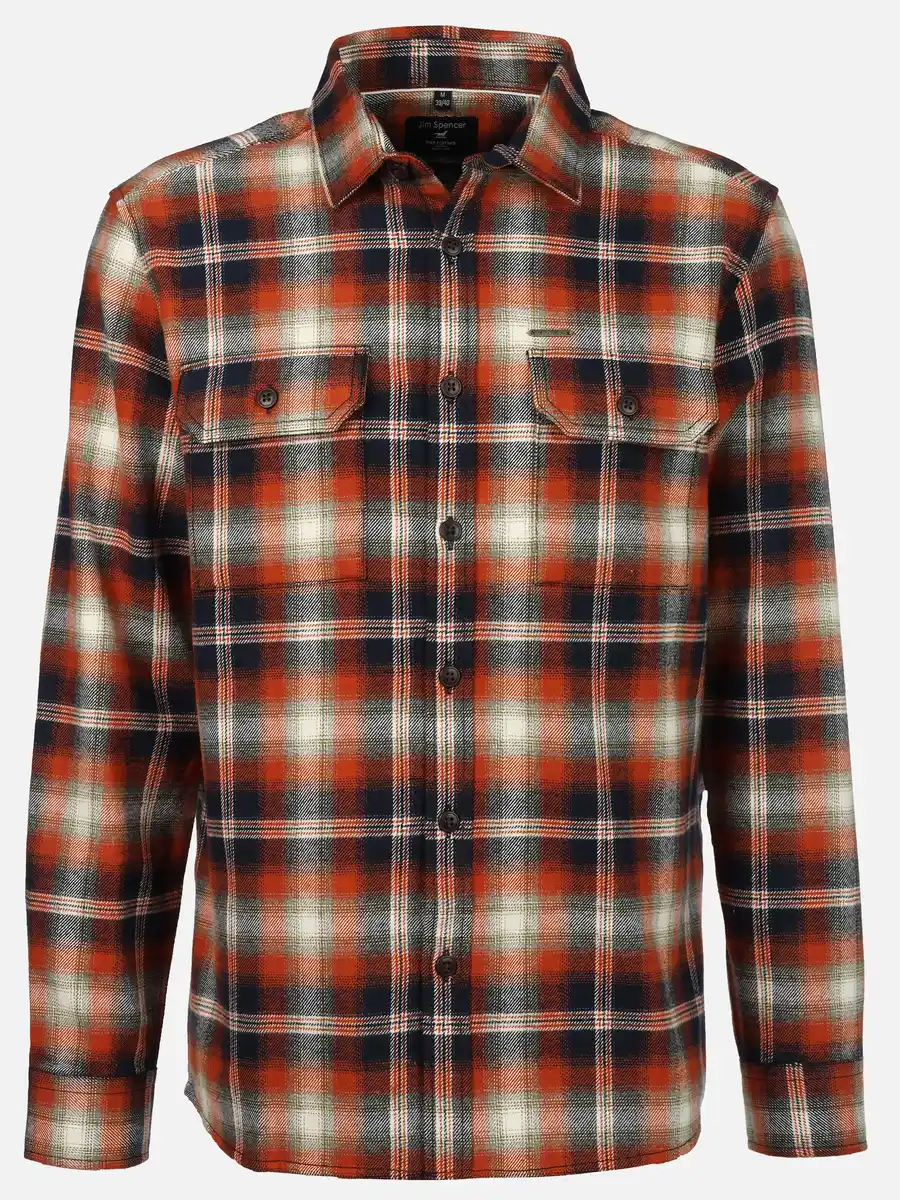 Bild 1 von Herren Flanellhemd als Overshirt Melange Grau