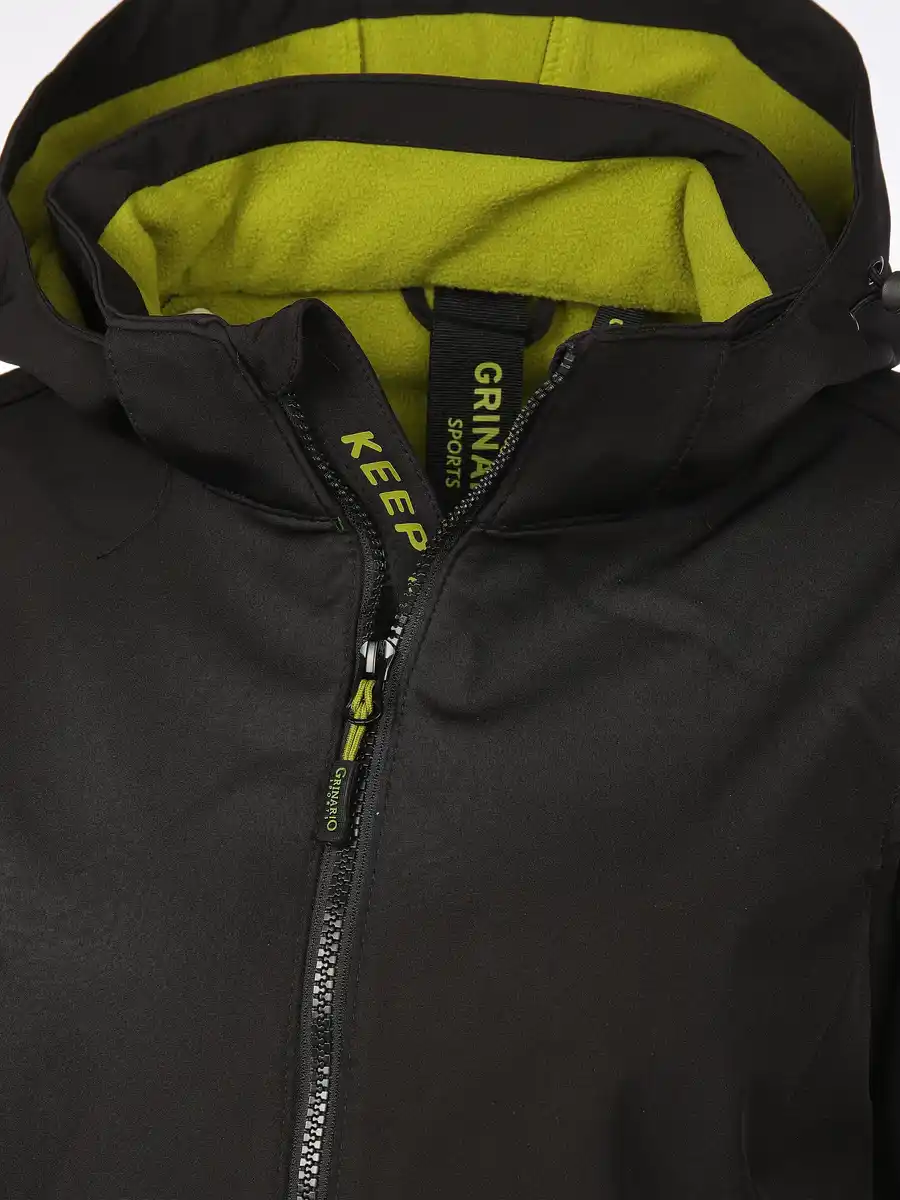 Bild 4 von Damen Softshelljacke mit Kapuze Schwarz