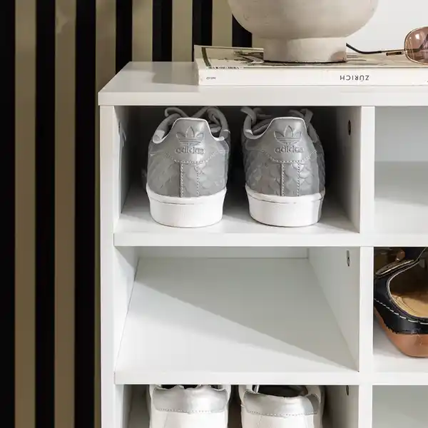 Bild 3 von Schuhschrank L, ca. B. 92 x H. 67 x T. 33 cm - Weiß