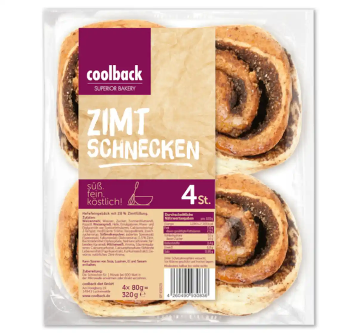 Bild 1 von COOLBACK Zimtschnecken*