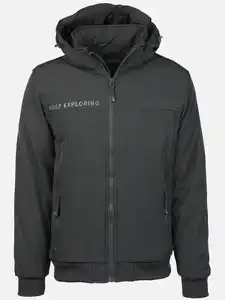 Herren Softshelljacke mit Kapuze Grau