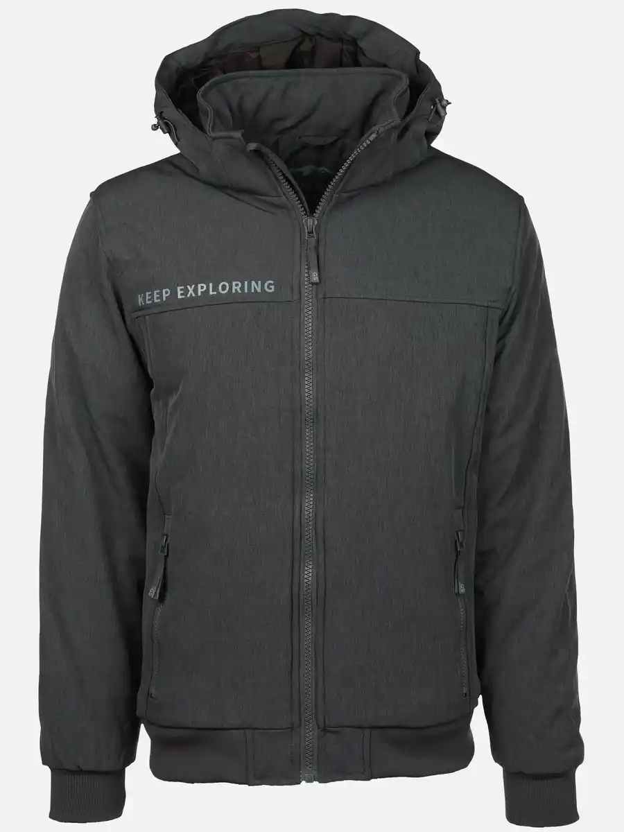 Bild 1 von Herren Softshelljacke mit Kapuze Grau