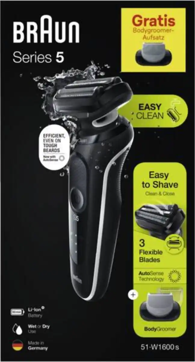 Bild 4 von Braun Personal Care 51-W1600s Series 5 mit gratis Bodyscherkopf
