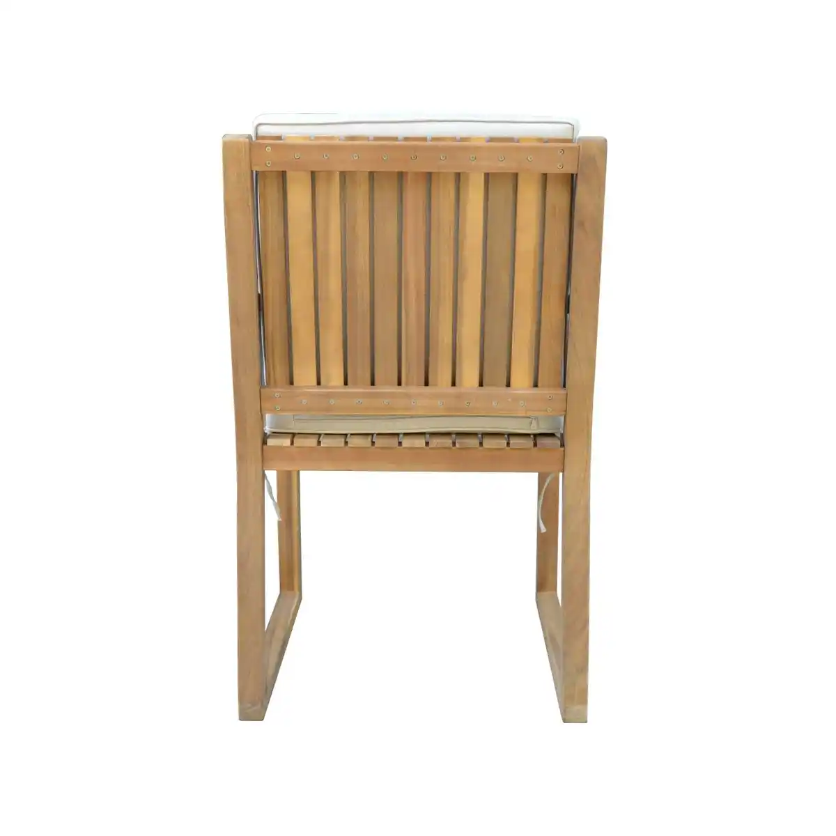 Bild 4 von Gartenstühle 2er Set aus Akazienholz , ca. 54 x 59 x 88 cm - Braun