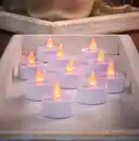 Bild 2 von LED Teelichter, 10er - Bernsteinfarben