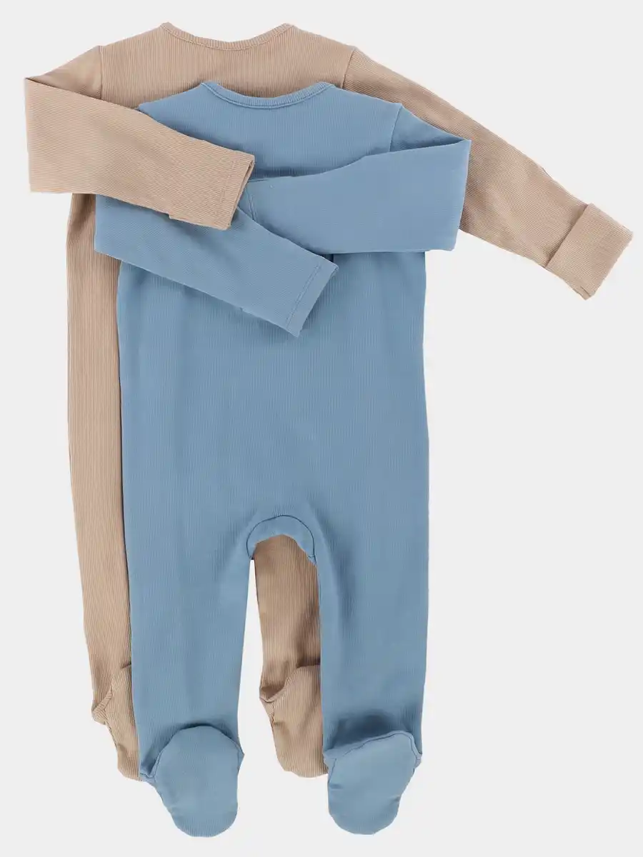 Bild 2 von Baby Jungen Pyjama im 2er Pack Braun