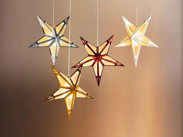 Bild 2 von LED-Papierstern - Rot