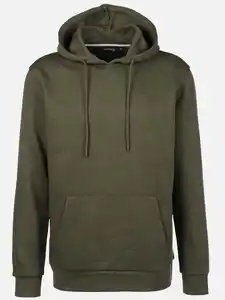 Herren Kapuzenshirt mit Stickerei Oliv