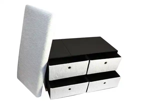 Bild 3 von Sitztruhe mit 4 Schubladen, ca. 76 x 38 x 42 cm - Weiß