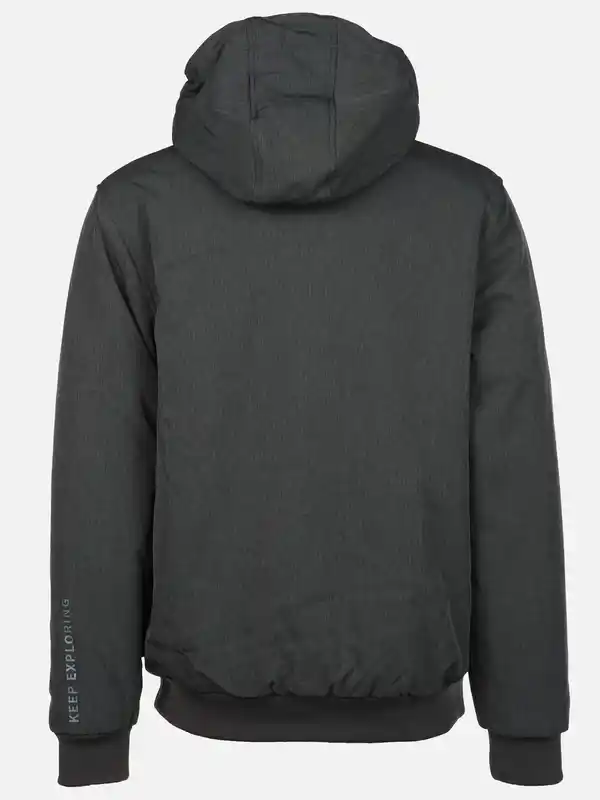 Bild 2 von Herren Softshelljacke mit Kapuze Grau