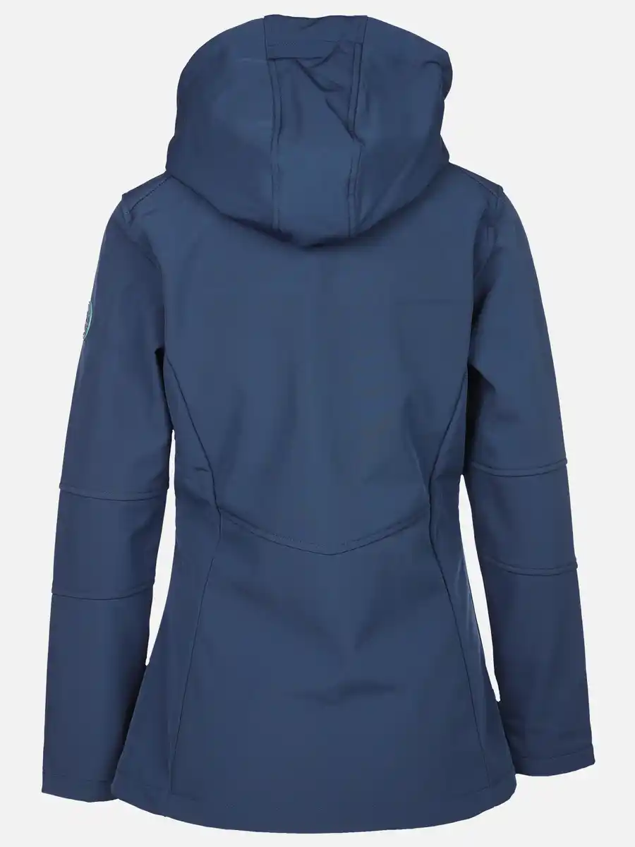 Bild 2 von Damen Softshelljacke mit Kapuze Blau