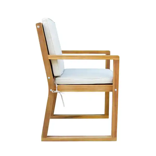 Bild 3 von Gartenstühle 2er Set aus Akazienholz , ca. 54 x 59 x 88 cm - Braun