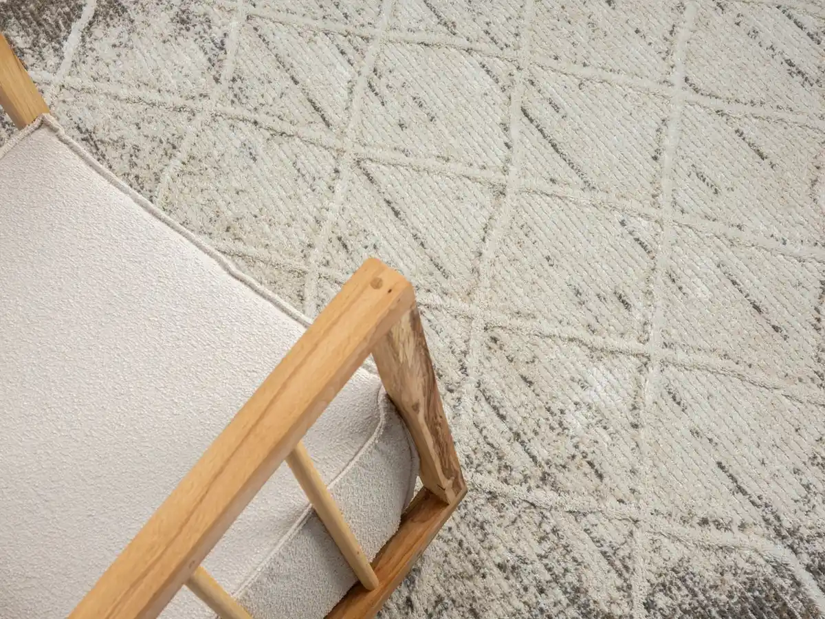 Bild 4 von Teppich Maya, 140cm x 200cm, Farbe Weiß, rechteckig, Florhöhe 15mm