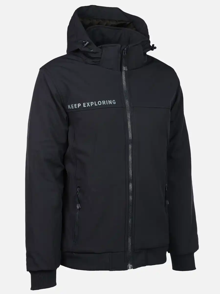 Bild 3 von Herren Softshelljacke mit Kapuze Blau