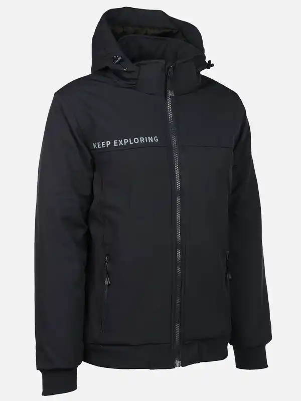 Bild 3 von Herren Softshelljacke mit Kapuze Blau