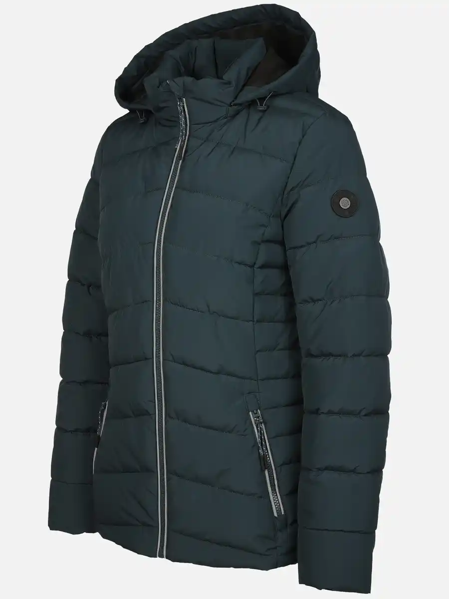 Bild 3 von Damen Steppjacke mit abnehmbarer Kapuze Türkis
