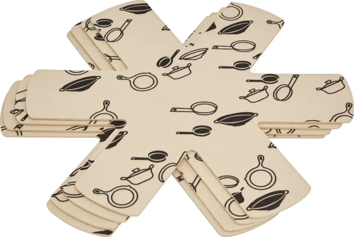 Bild 2 von IDEENWELT Pfannenschoner 4er-Set taupe