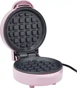 IDEENWELT Mini-Waffeleisen Ø ca. 11 cm rosa