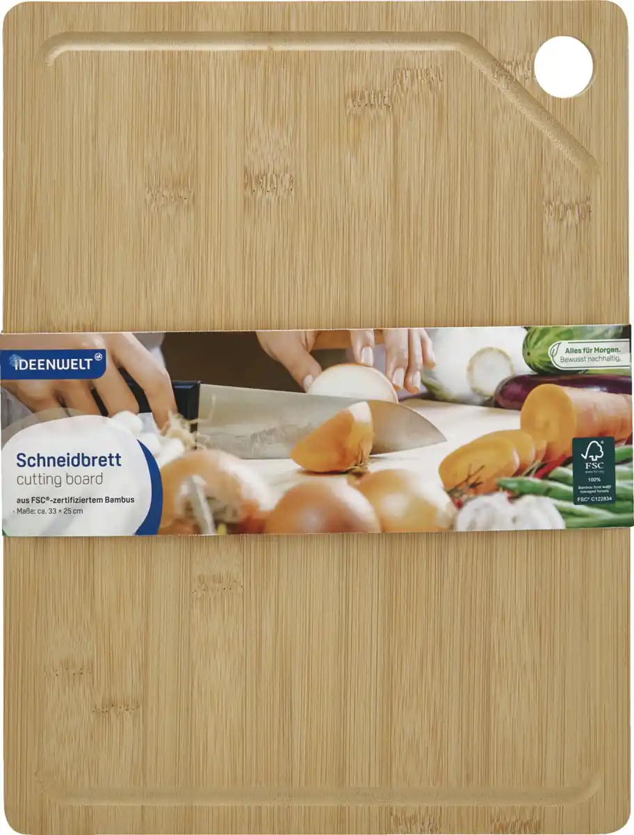 Bild 1 von IDEENWELT Bambus Schneidbrett 33?×?25?cm rechteckig