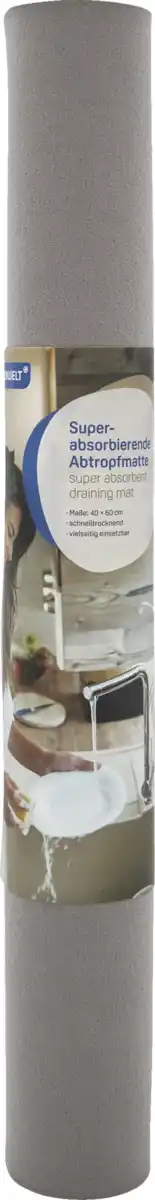 Bild 1 von IDEENWELT Superabsorbierende Abtropfmatte 2er-Set Anthrazit