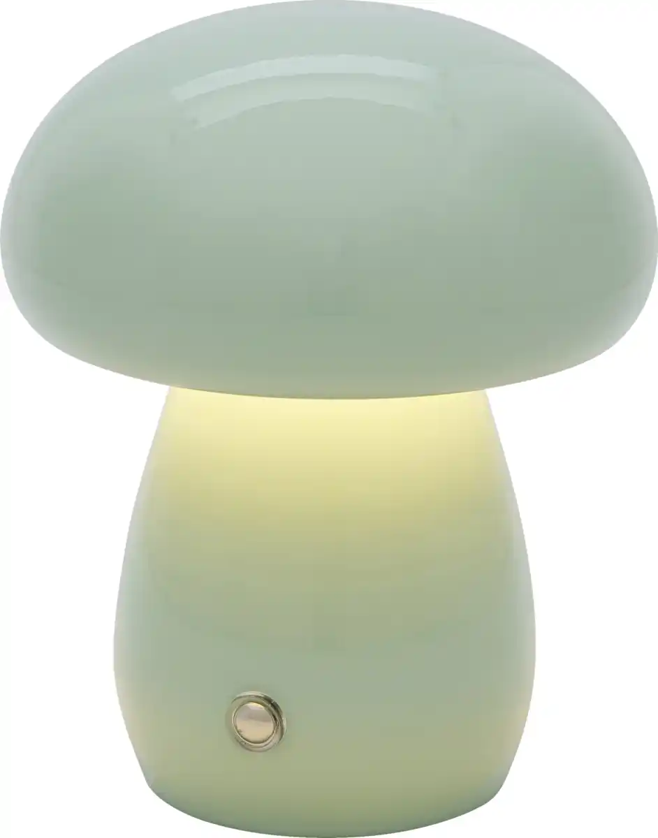 Bild 1 von IDEENWELT Akku-Pilzleuchte ca. 13 cm hoch mint