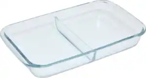 IDEENWELT Glasauflaufform mit Trennung