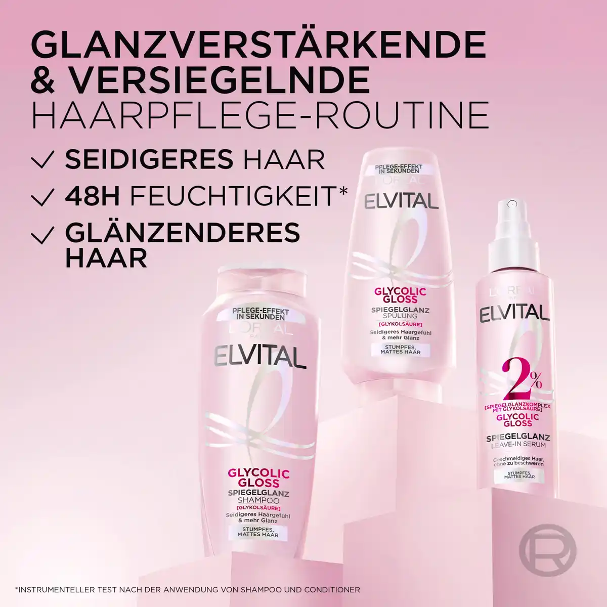 Bild 3 von L’Oréal Paris Elvital Glycolic Gloss Spiegelglanz Spülung, 250 ml
