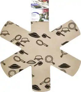 IDEENWELT Pfannenschoner 4er-Set taupe