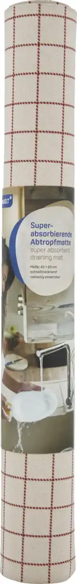 Bild 1 von IDEENWELT Superabsorbierende Abtropfmatte 2er-Set Karo