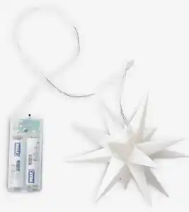 Weihnachtsstern HALIT Ø12cm m/LED weiß