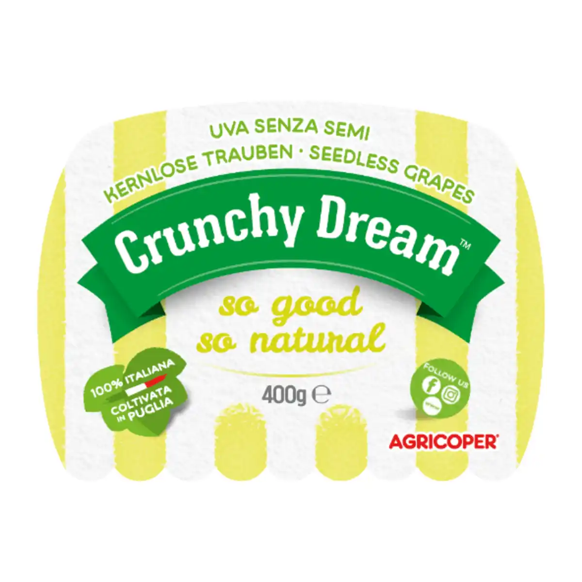 Bild 2 von CRUNCHY DREAM Tafeltrauben hell 400g