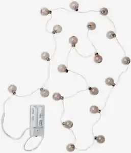 Lichterkette ALV L163cm grau m/20 LED