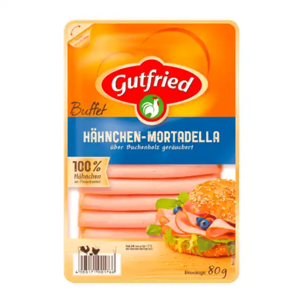 Bild 2 von GUTFRIED Hähnchen-Mortadella 80g