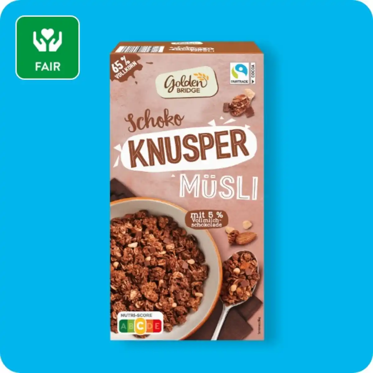 Bild 1 von GOLDEN BRIDGE Knuspermüsli, Schokolade