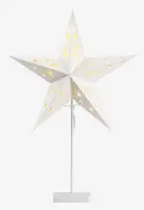 Weihnachtsstern GULDTOP Ø43xH66cm weiß m/LED