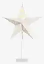 Bild 1 von Weihnachtsstern GULDTOP Ø43xH66cm weiß m/LED