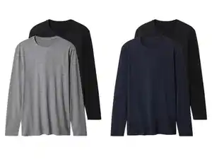 esmara Men Herren Langarmshirts, 2 Stück