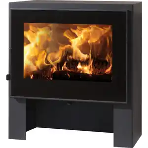 PANADERO Kaminofen »Naxos«, schwarzmetallic, Stahl, 6,7 kW